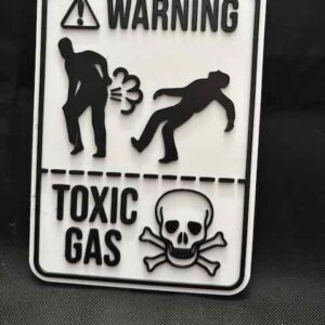 Toxic Gas Fart Sign