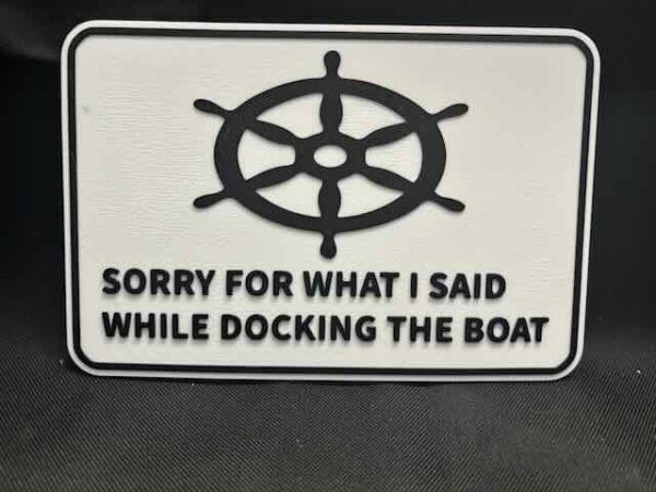 Boat Docking Sign